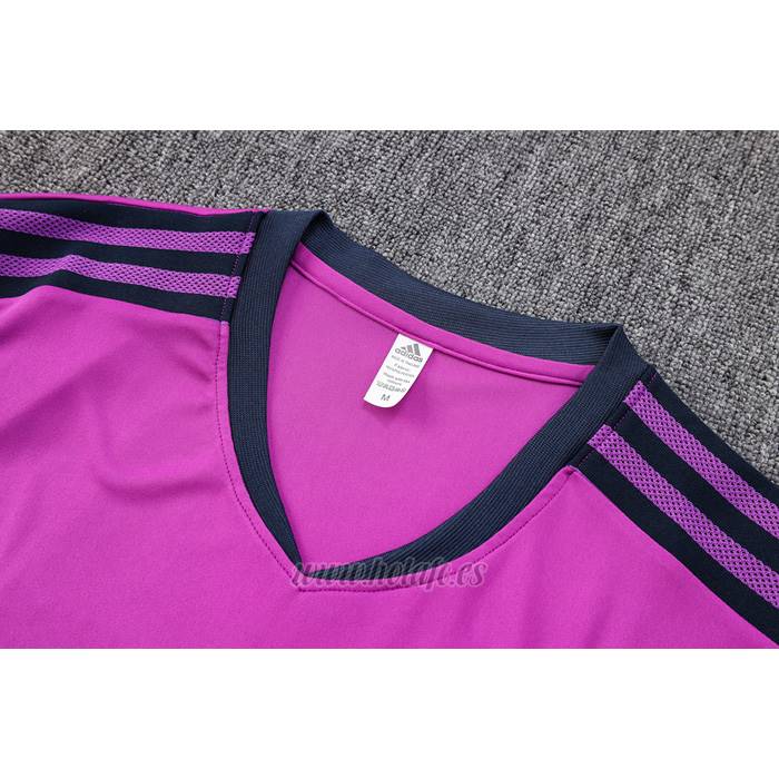 Chandal del Real Madrid Manga Corta 2022-2023 Purpura - Pantalon Corto